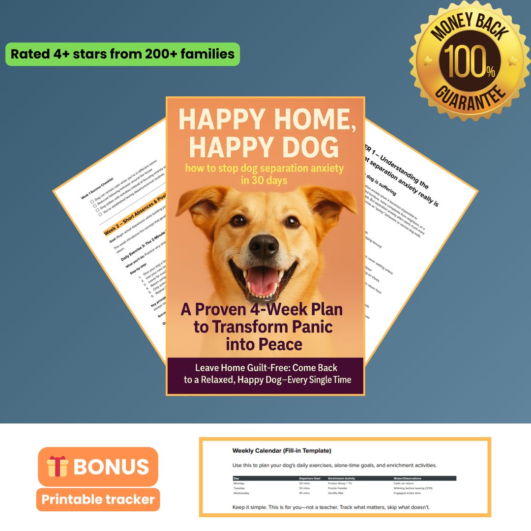 Happy Home, Happy Dog | How to stop dog separation anxiety in 30 days